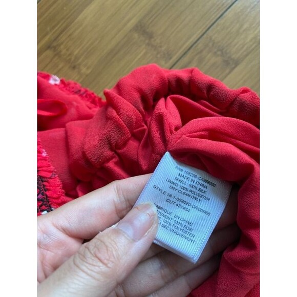Joie Hafsa Off Shoulder Silk Red Dress - Women's XS - Picture 6 of 6